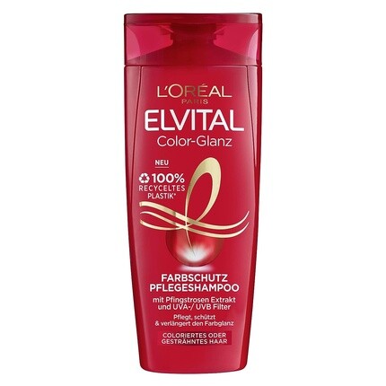 Elvital Шампунь для защиты цвета для окрашенных, тонированных или мелированных волос с экстрактом пиона и фильтром UVA/UVB, 300мл, L'Oreal
Elvital Шампунь для защиты цвета для окрашенных, тонированных или мелированных волос с экстрактом пиона и фильтром UVA/UVB, 300мл, L'Oreal