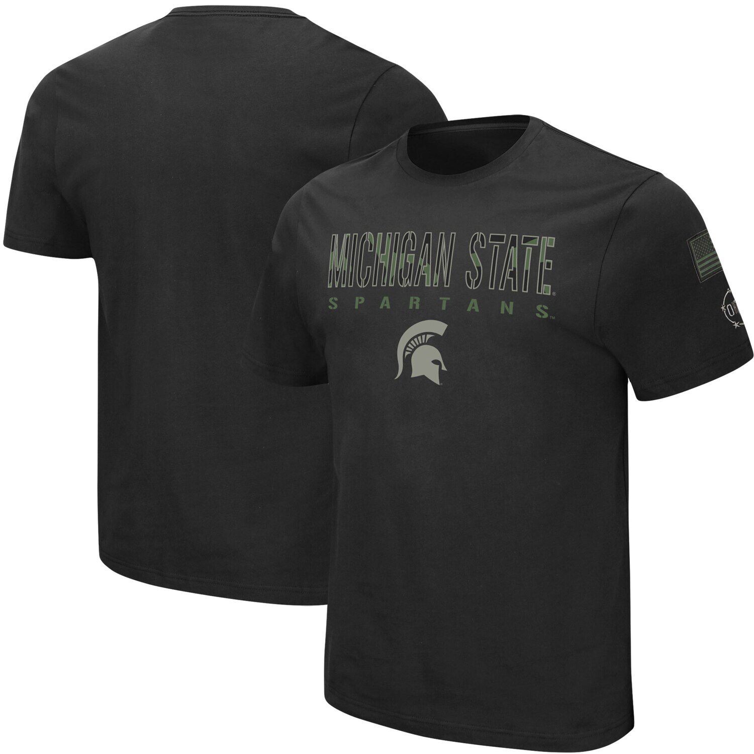 Мужская черная футболка Michigan State Spartans Big & Tall OHT Military Appreciation Informer Colosseum, Черный
Мужская черная футболка Michigan State Spartans Big & Tall OHT Military Appreciation Informer Colosseum, Черный