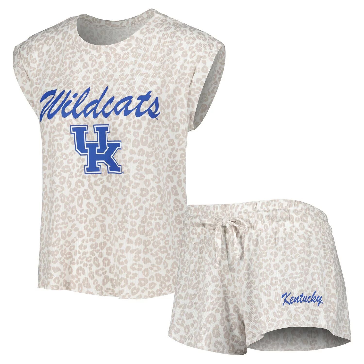 Женский комплект для сна с футболкой и шортами Concepts Sport кремового цвета Kentucky Wildcats Montana
Женский комплект для сна с футболкой и шортами Concepts Sport кремового цвета Kentucky Wildcats Montana