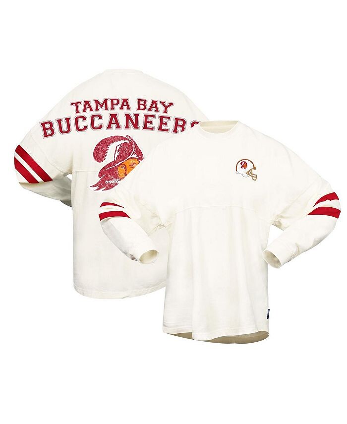 Женская кремовая футболка Tampa Bay Buccaneers Gridiron Classics в стиле ретро с эффектом потертости Spirit Jersey, слоновая кость/кремовый
Женская кремовая футболка Tampa Bay Buccaneers Gridiron Classics в стиле ретро с эффектом потертости Spirit Jersey, слоновая кость/кремовый