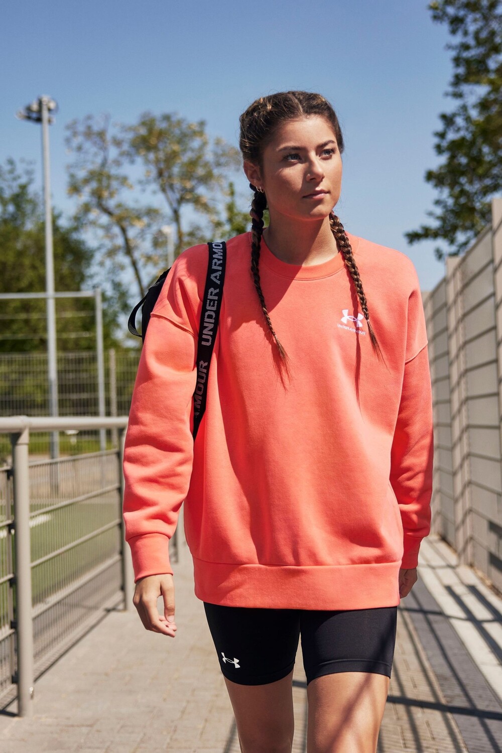Фиолетовый флисовый свитшот Essential Os с круглым вырезом Under Armour, розовый
Фиолетовый флисовый свитшот Essential Os с круглым вырезом Under Armour, розовый
