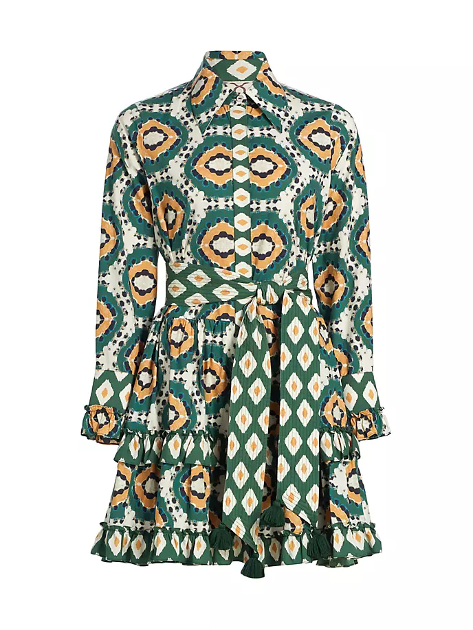 Хлопковое мини-платье на бретельках с геометрическим рисунком Figue, цвет batik tortoise multi green
Хлопковое мини-платье на бретельках с геометрическим рисунком Figue, цвет batik tortoise multi green