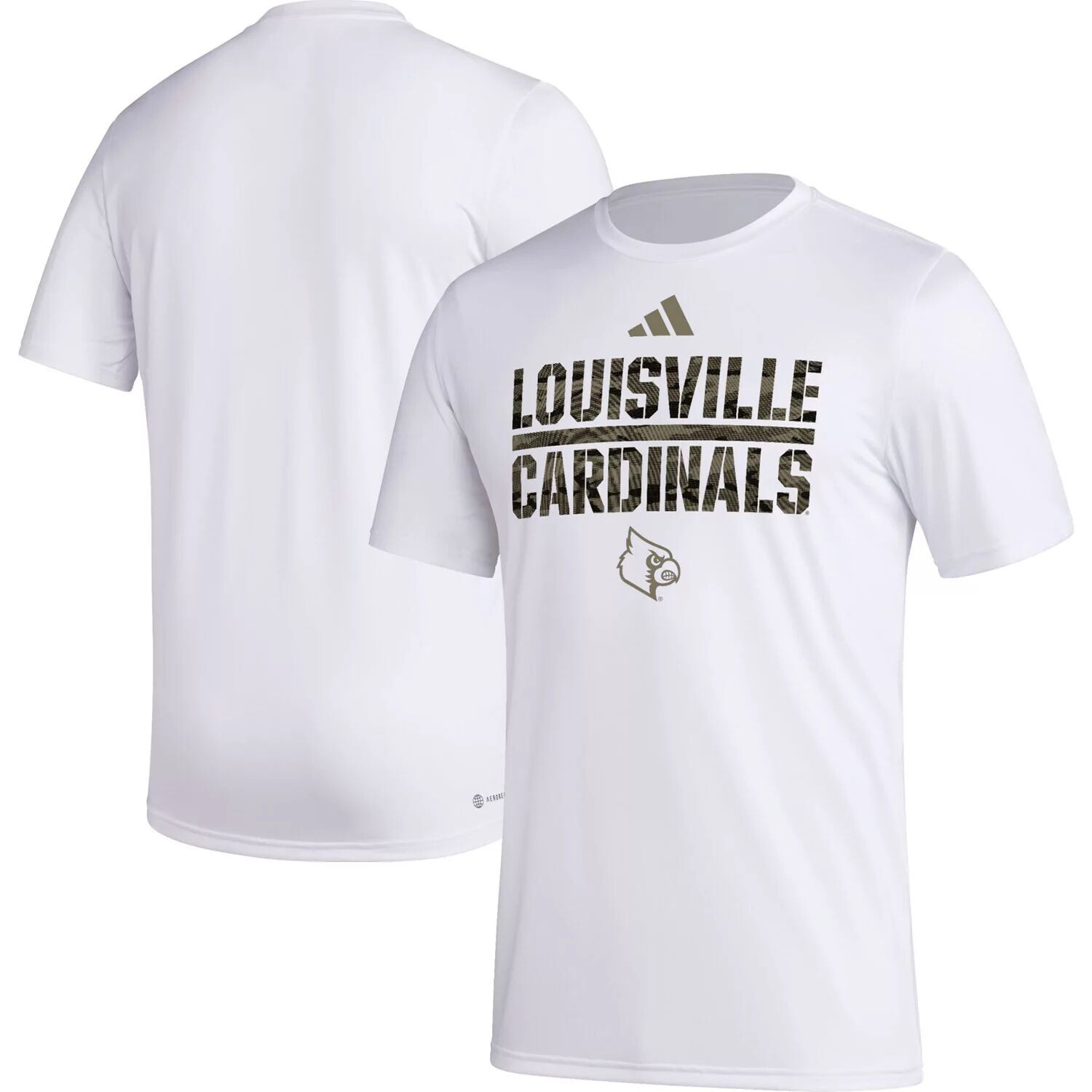 Мужская белая футболка Louisville Cardinals Military Appreciation Pregame AEROREADY adidas, Белый
Мужская белая футболка Louisville Cardinals Military Appreciation Pregame AEROREADY adidas, Белый