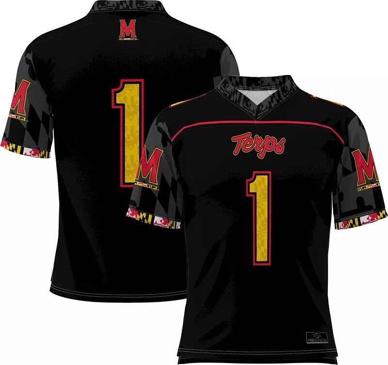 Мужская черная полностью сублимированная футбольная майка Prosphere Maryland Terrapins #1
Мужская черная полностью сублимированная футбольная майка Prosphere Maryland Terrapins #1
