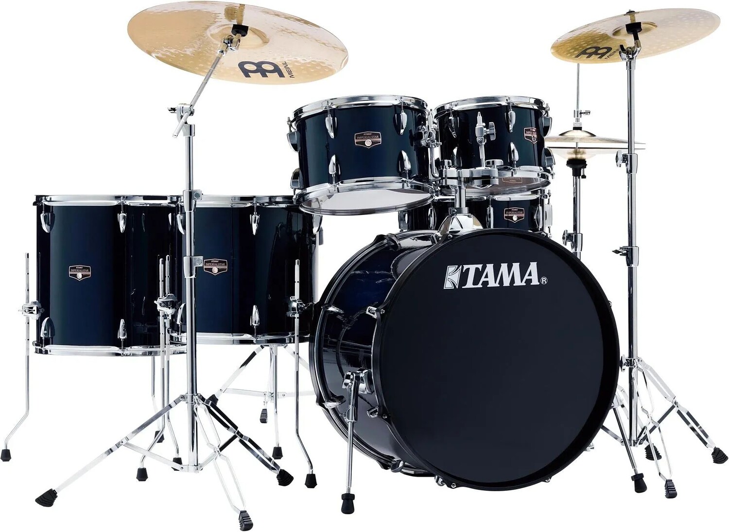 Tama Imperialstar IE62C Полная барабанная установка из 6 предметов с малым барабаном и тарелками Meinl - темно-синий
Tama Imperialstar IE62C Полная барабанная установка из 6 предметов с малым барабаном и тарелками Meinl - темно-синий