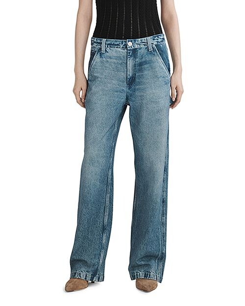 Прямые хлопковые джинсы Carpenter с высокой посадкой Miramar Sid с цветочным принтом rag & bone, цвет Blue
Прямые хлопковые джинсы Carpenter с высокой посадкой Miramar Sid с цветочным принтом rag & bone, цвет Blue