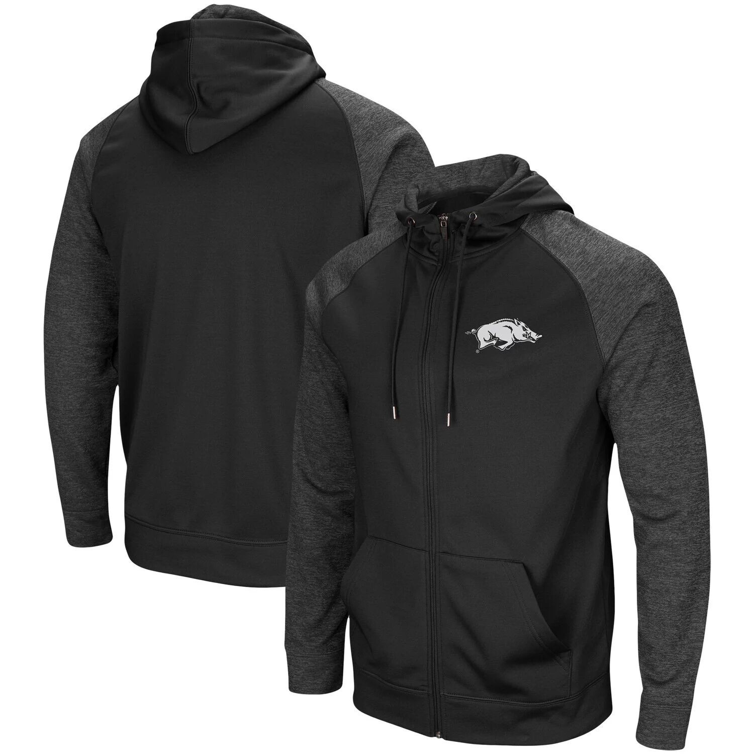 Мужская черная толстовка с капюшоном Arkansas Razorbacks Big & Tall Blackout 2.0 с молнией во всю длину реглан Colosseum, Черный
Мужская черная толстовка с капюшоном Arkansas Razorbacks Big & Tall Blackout 2.0 с молнией во всю длину реглан Colosseum, Черный