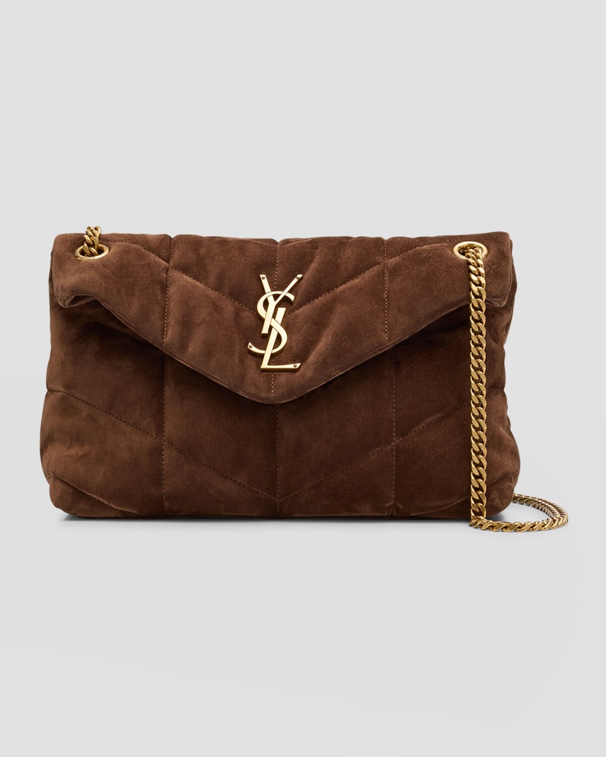 Маленькая сумка через плечо Lou Puffer YSL из стеганой замши Saint Laurent, цвет Bark Brown
Маленькая сумка через плечо Lou Puffer YSL из стеганой замши Saint Laurent, цвет Bark Brown