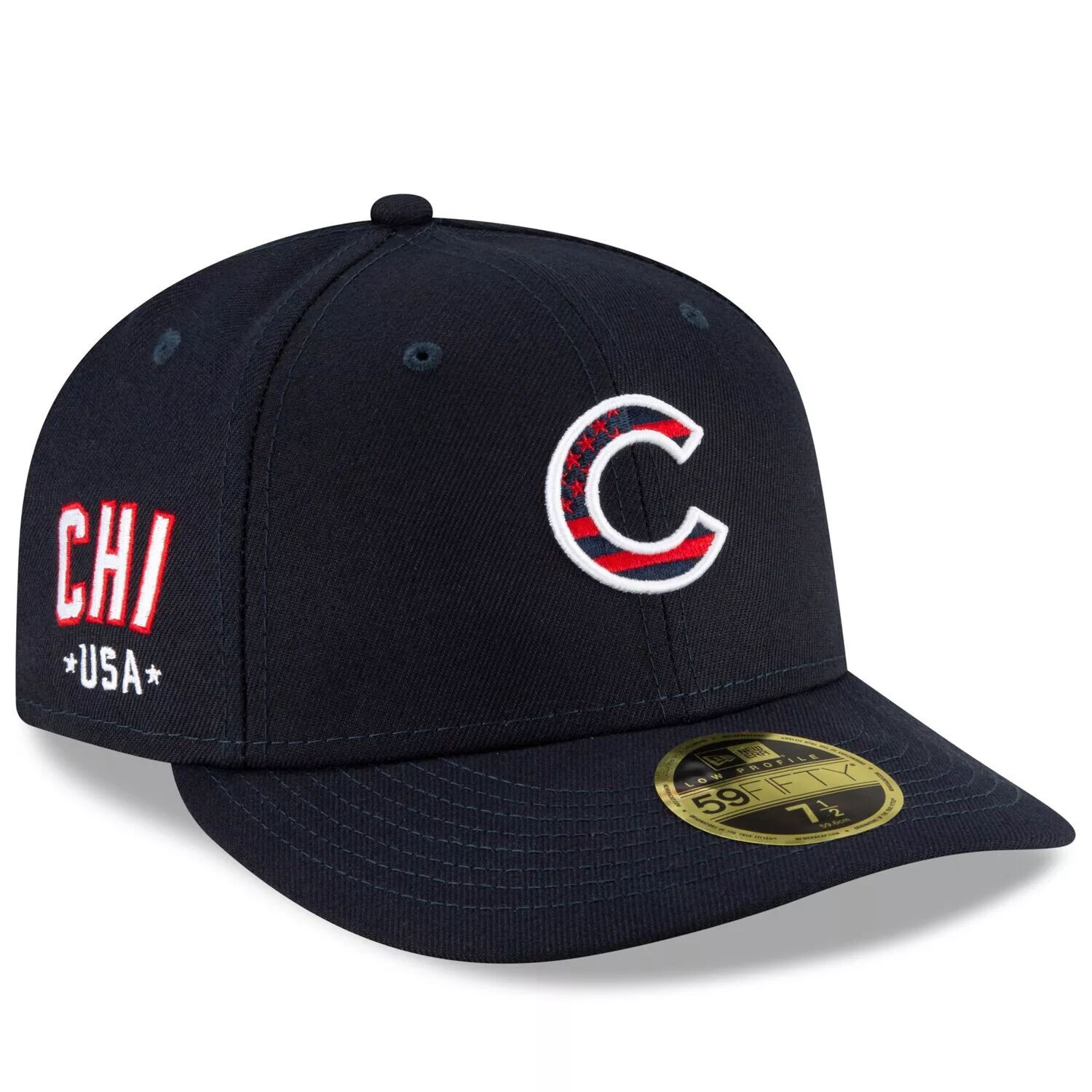 Мужская низкопрофильная кепка New Era Navy Chicago Cubs 4 июля для работы на поле 59FIFTY Облегающая шляпа
Мужская низкопрофильная кепка New Era Navy Chicago Cubs 4 июля для работы на поле 59FIFTY Облегающая шляпа
