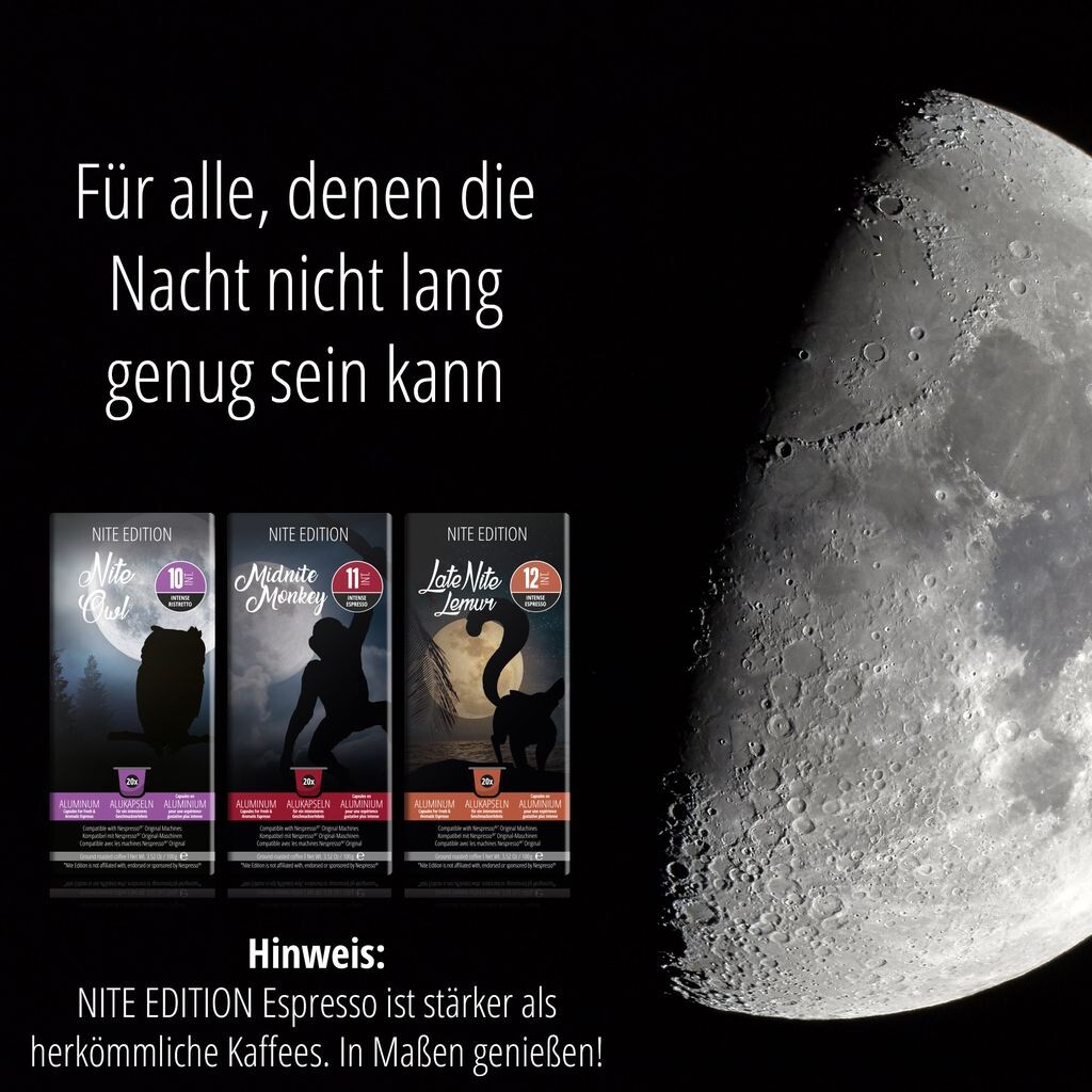 Nite Edition 120 (3 капсулы по 40 штук), совместимые с капсулами Nespresso I, кофейными капсулами Espresso Ristretto Dbpwm Ug
Nite Edition 120 (3 капсулы по 40 штук), совместимые с капсулами Nespresso I, кофейными капсулами Espresso Ristretto Dbpwm Ug