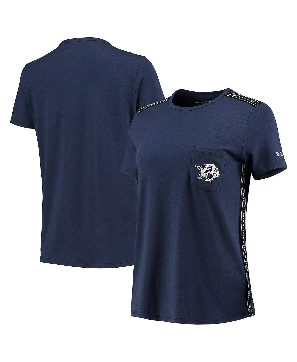 Женская темно-синяя футболка Nashville Predators Donna Sporty Tri-Blend DKNY, темно-синий
Женская темно-синяя футболка Nashville Predators Donna Sporty Tri-Blend DKNY, темно-синий