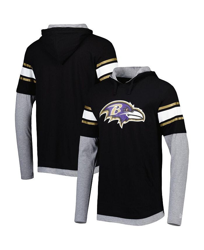 Мужская черная футболка с капюшоном с длинным рукавом Baltimore Ravens New Era, черный
Мужская черная футболка с капюшоном с длинным рукавом Baltimore Ravens New Era, черный