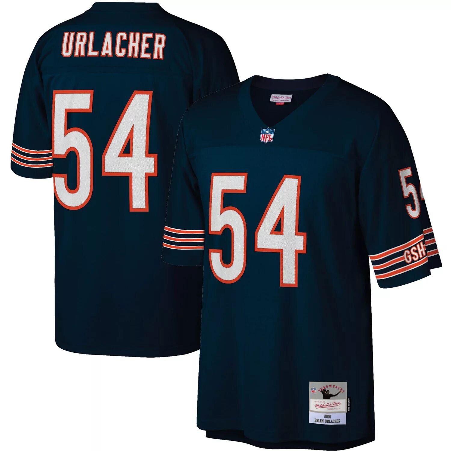 Мужская футболка Mitchell & Ness Brian Urlacher темно-синего цвета Chicago Bears Legacy Replica Джерси
Мужская футболка Mitchell & Ness Brian Urlacher темно-синего цвета Chicago Bears Legacy Replica Джерси