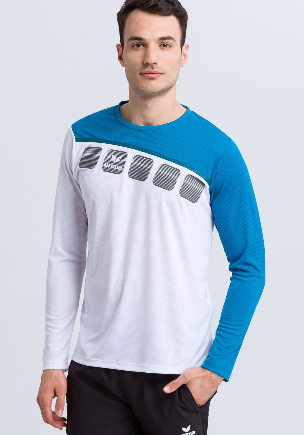 Спортивная футболка erima 5 C Longsleeve, цвет weiss/oriental blue/colonial blue
Спортивная футболка erima 5 C Longsleeve, цвет weiss/oriental blue/colonial blue