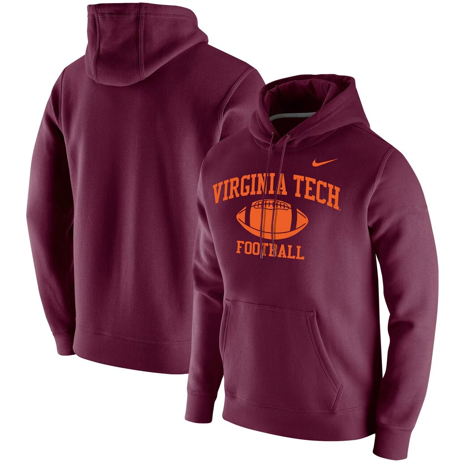 Мужской темно-бордовый флисовый пуловер с капюшоном Virginia Tech Hokies Retro Football Club Nike, Красный
Мужской темно-бордовый флисовый пуловер с капюшоном Virginia Tech Hokies Retro Football Club Nike, Красный