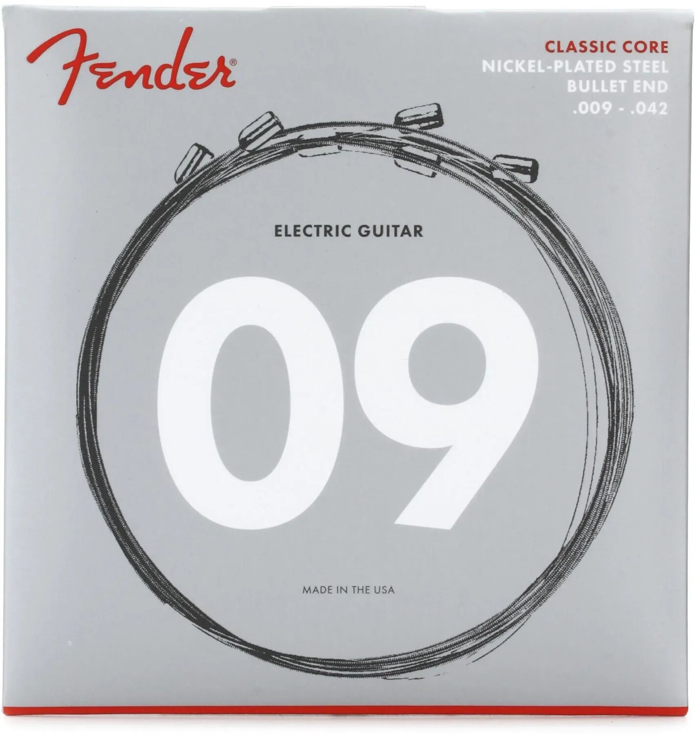 Струны для электрогитары Fender 3255L Classic Core NPS с пулевидным наконечником — .009-.042, светлые
Струны для электрогитары Fender 3255L Classic Core NPS с пулевидным наконечником — .009-.042, светлые