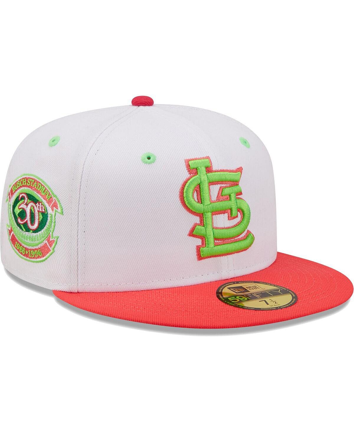 Мужская белая, коралловая шляпа в честь 30-летия St. Louis Cardinals на стадионе Busch Strawberry Lolli 59Fifty New Era
Мужская белая, коралловая шляпа в честь 30-летия St. Louis Cardinals на стадионе Busch Strawberry Lolli 59Fifty New Era