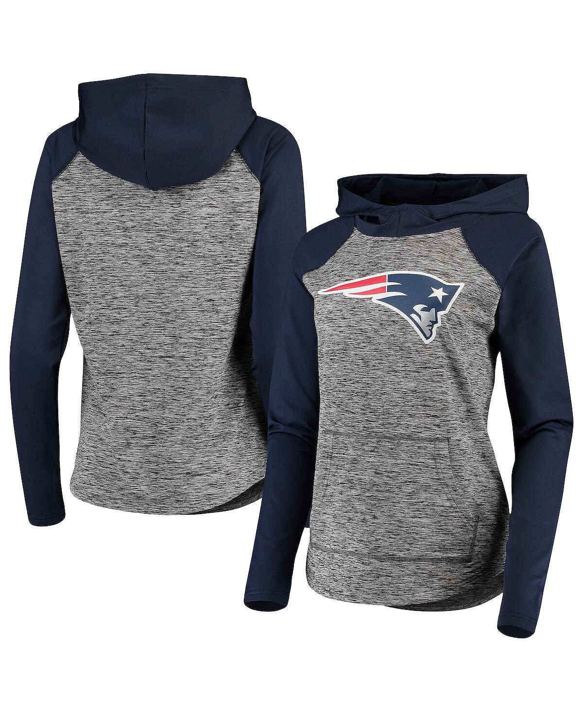 Женский пуловер с капюшоном, серый, темно-синий, с капюшоном New England Patriots Championship Ring G-III 4Her by Carl Banks
Женский пуловер с капюшоном, серый, темно-синий, с капюшоном New England Patriots Championship Ring G-III 4Her by Carl Banks