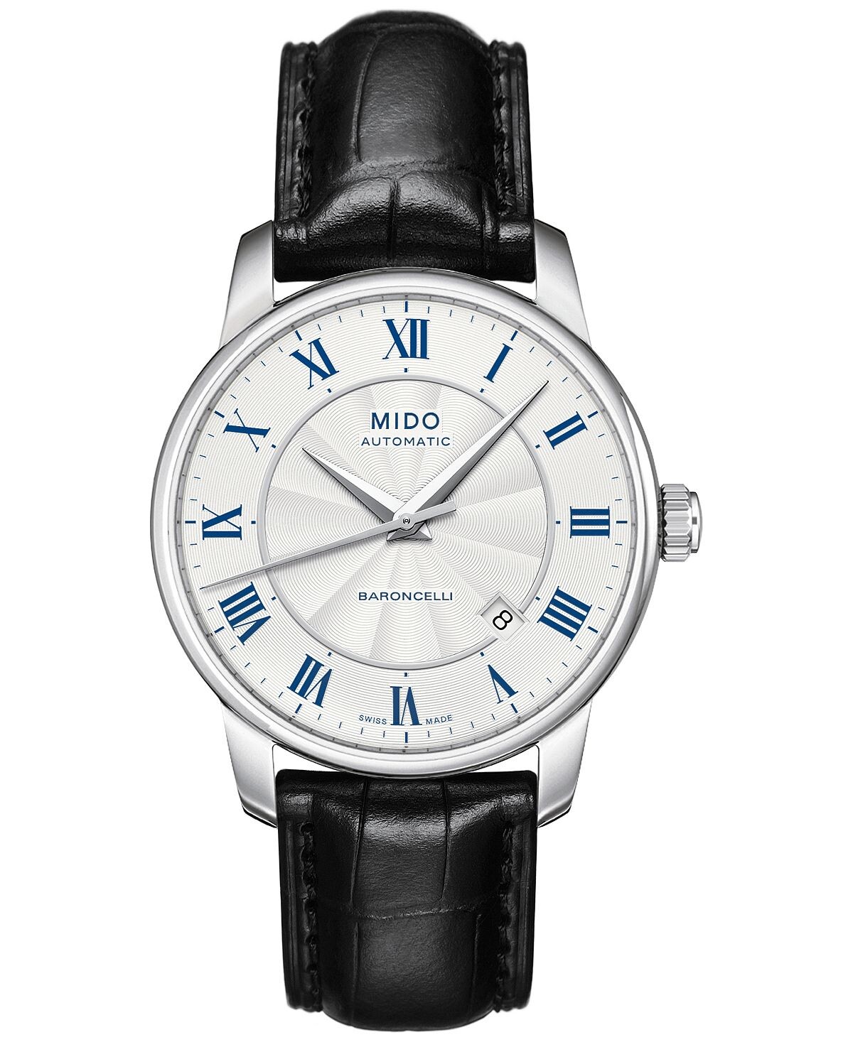 Мужские швейцарские автоматические часы Baroncelli с черным кожаным ремешком, 38 мм Mido
Мужские швейцарские автоматические часы Baroncelli с черным кожаным ремешком, 38 мм Mido