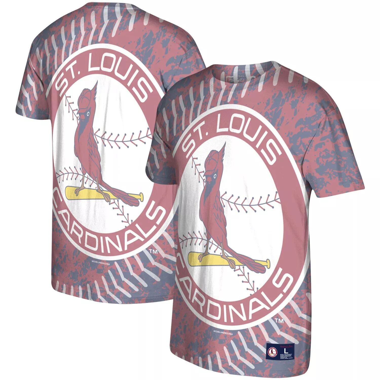 Мужская красная футболка с историческим логотипом Mitchell & Ness St. Louis Cardinals Jumbotron, Красный
Мужская красная футболка с историческим логотипом Mitchell & Ness St. Louis Cardinals Jumbotron, Красный