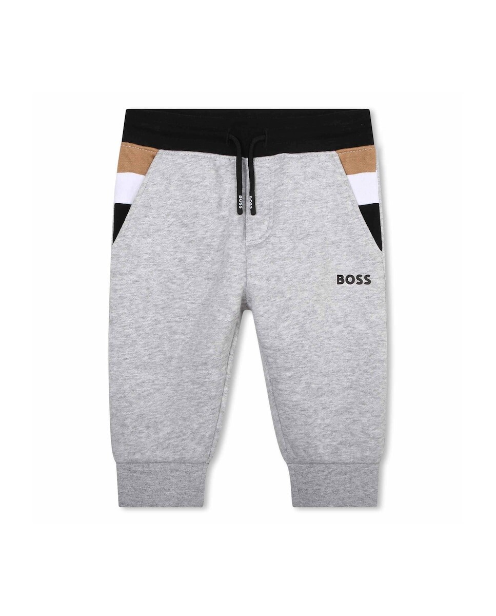 Спортивные штаны для мальчика с контрастным поясом и кулиской BOSS Kidswear, светло-серый
Спортивные штаны для мальчика с контрастным поясом и кулиской BOSS Kidswear, светло-серый