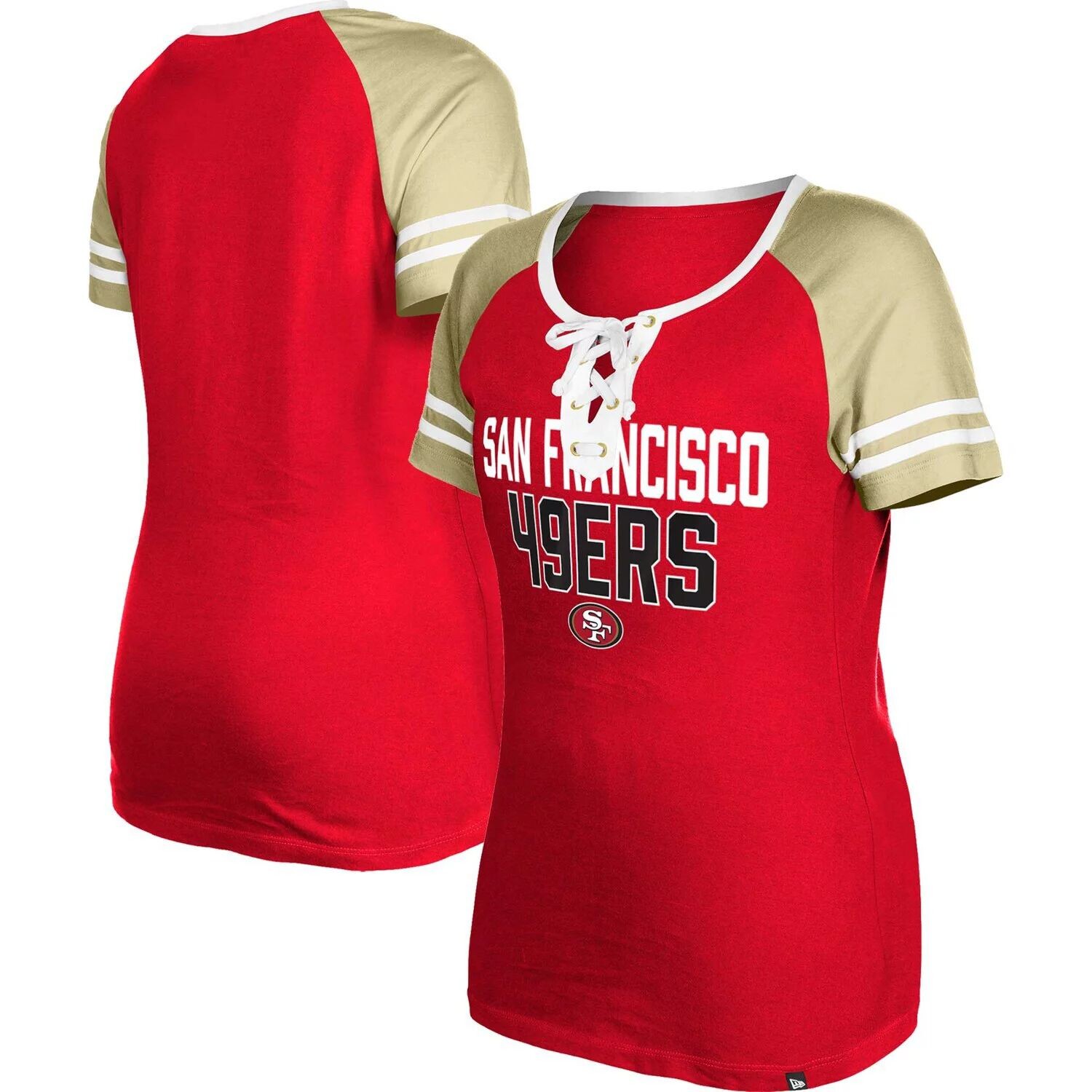 Женская футболка New Era Scarlet San Francisco 49ers со шнуровкой реглан New Era
Женская футболка New Era Scarlet San Francisco 49ers со шнуровкой реглан New Era