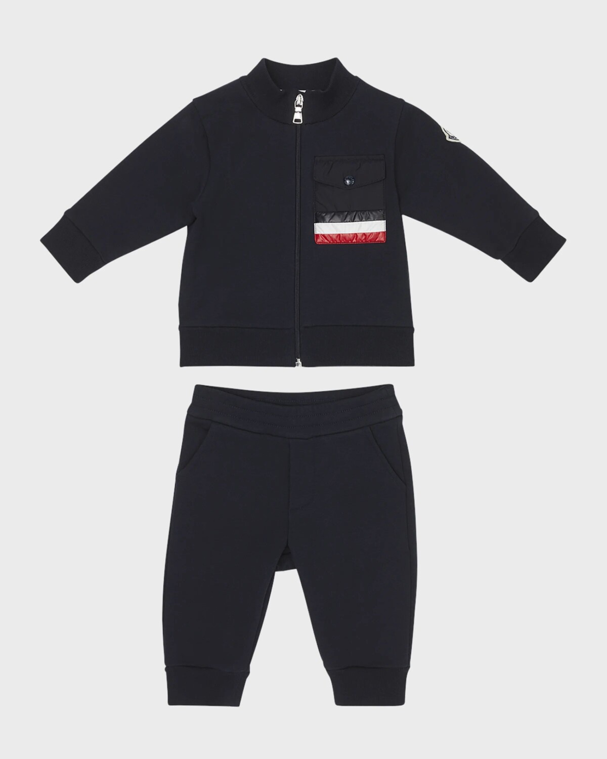Комплект из двух предметов в три полоски для мальчика, размер 3М-3 Moncler, темно-синий
Комплект из двух предметов в три полоски для мальчика, размер 3М-3 Moncler, темно-синий