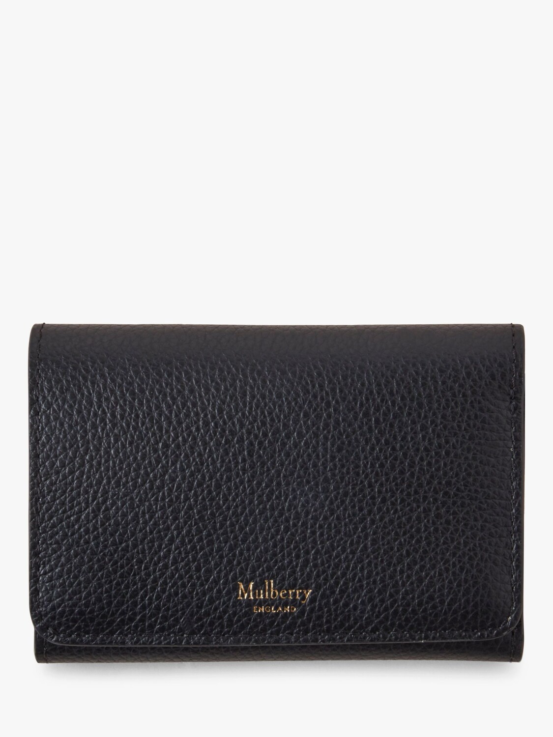Маленький классический кошелек из зернистой кожи Continental, тройное сложение Mulberry, черный
Маленький классический кошелек из зернистой кожи Continental, тройное сложение Mulberry, черный