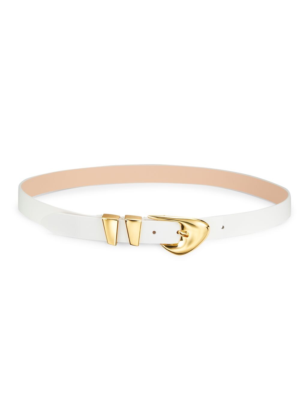 Ремень Moore из полулакированной кожи By Far, белый
Ремень Moore из полулакированной кожи By Far, белый