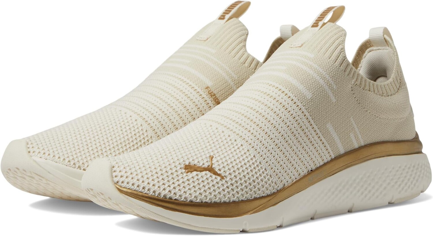 Кроссовки Softride Pro Echo Slip-On Molten Metal PUMA, цвет Warm White/Alpine Snow/Puma Gold
Кроссовки Softride Pro Echo Slip-On Molten Metal PUMA, цвет Warm White/Alpine Snow/Puma Gold