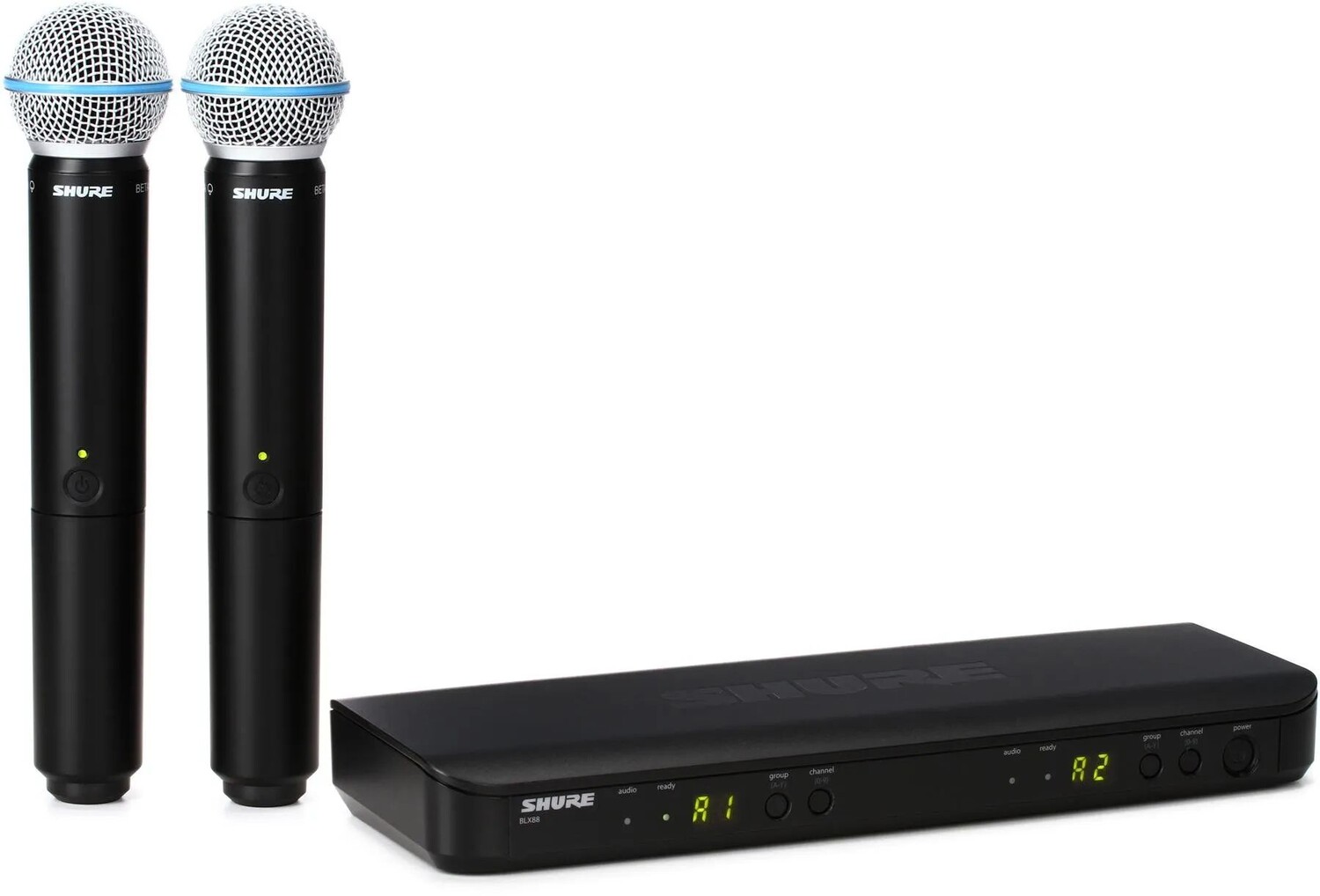 Двухканальная беспроводная ручная микрофонная система Shure BLX288/B58 — диапазон H11
Двухканальная беспроводная ручная микрофонная система Shure BLX288/B58 — диапазон H11