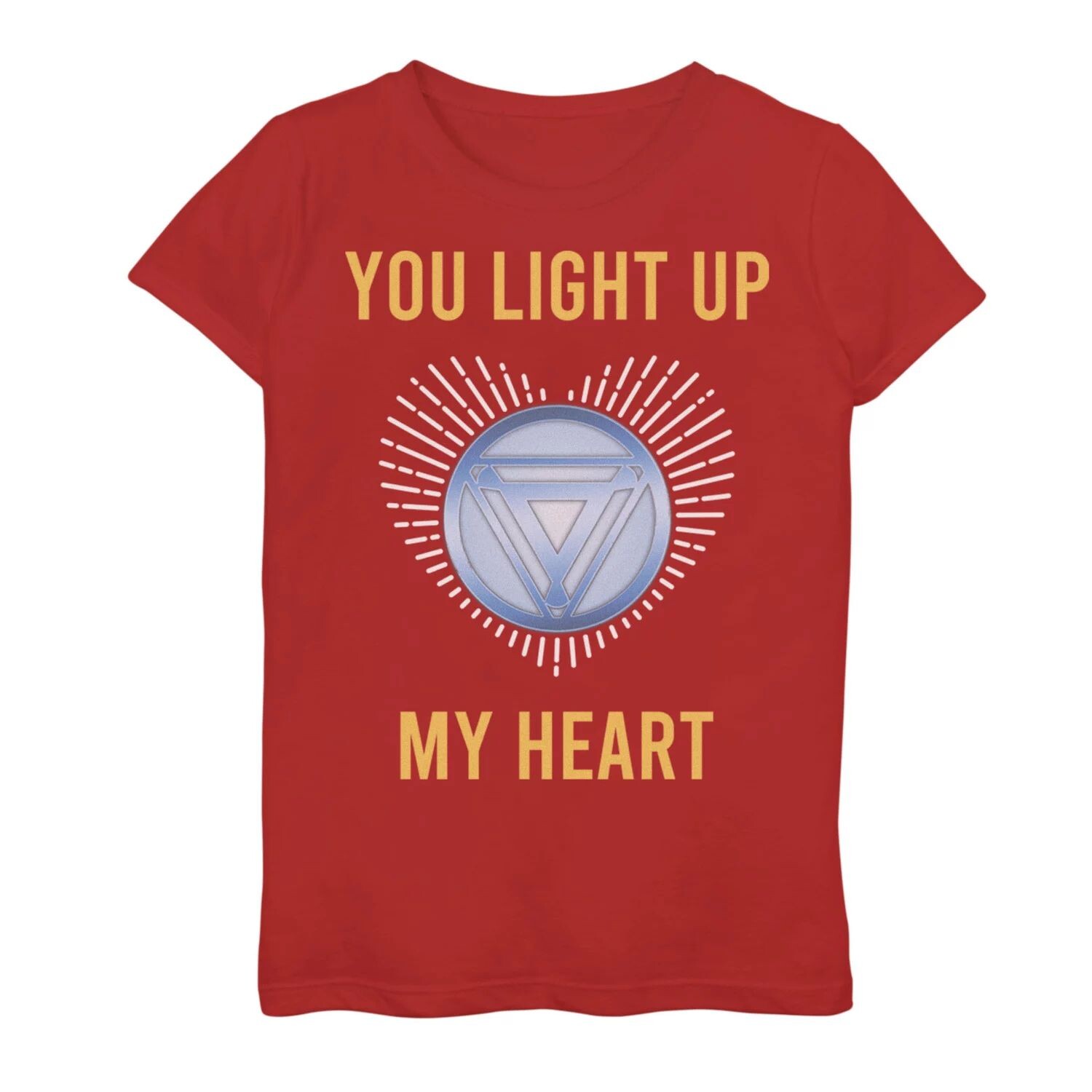Футболка с рисунком Marvel Iron Man You Light Up My Heart для девочек 7–16 лет Marvel
Футболка с рисунком Marvel Iron Man You Light Up My Heart для девочек 7–16 лет Marvel