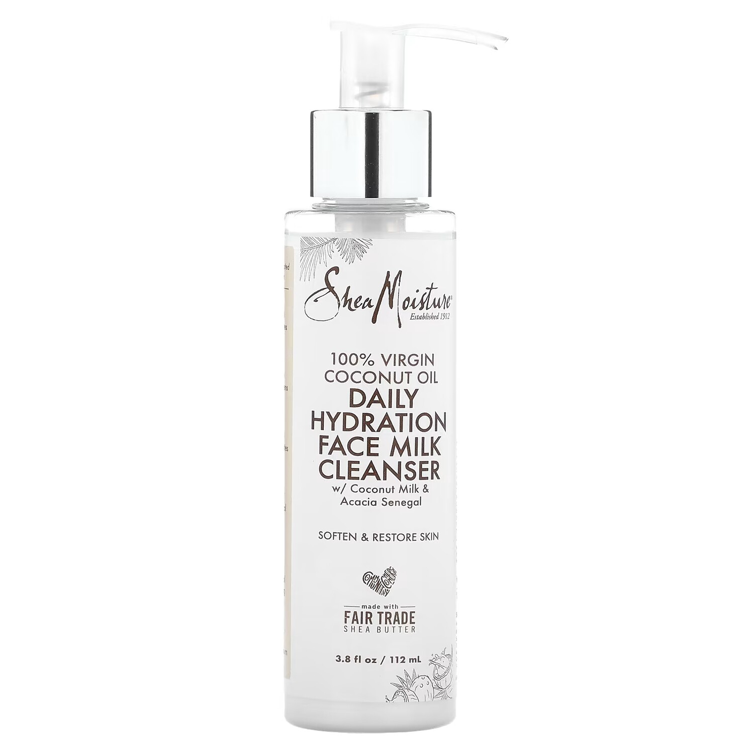 SheaMoisture Очищающее молочко для лица на основе 100% натурального кокосового масла для ежедневного увлажнения, 3,8 жидких унции (112 мл)
SheaMoisture Очищающее молочко для лица на основе 100% натурального кокосового масла для ежедневного увлажнения, 3,8 жидких унции (112 мл)