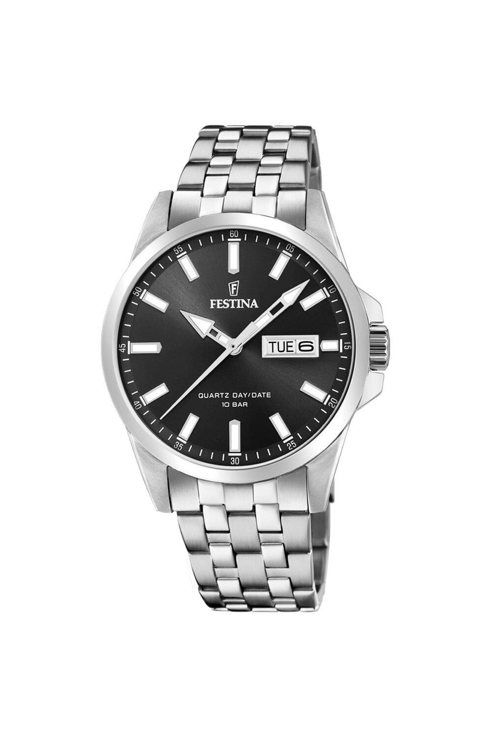 Классические аналоговые кварцевые часы из нержавеющей стали - F20357/4 Festina, черный
Классические аналоговые кварцевые часы из нержавеющей стали - F20357/4 Festina, черный