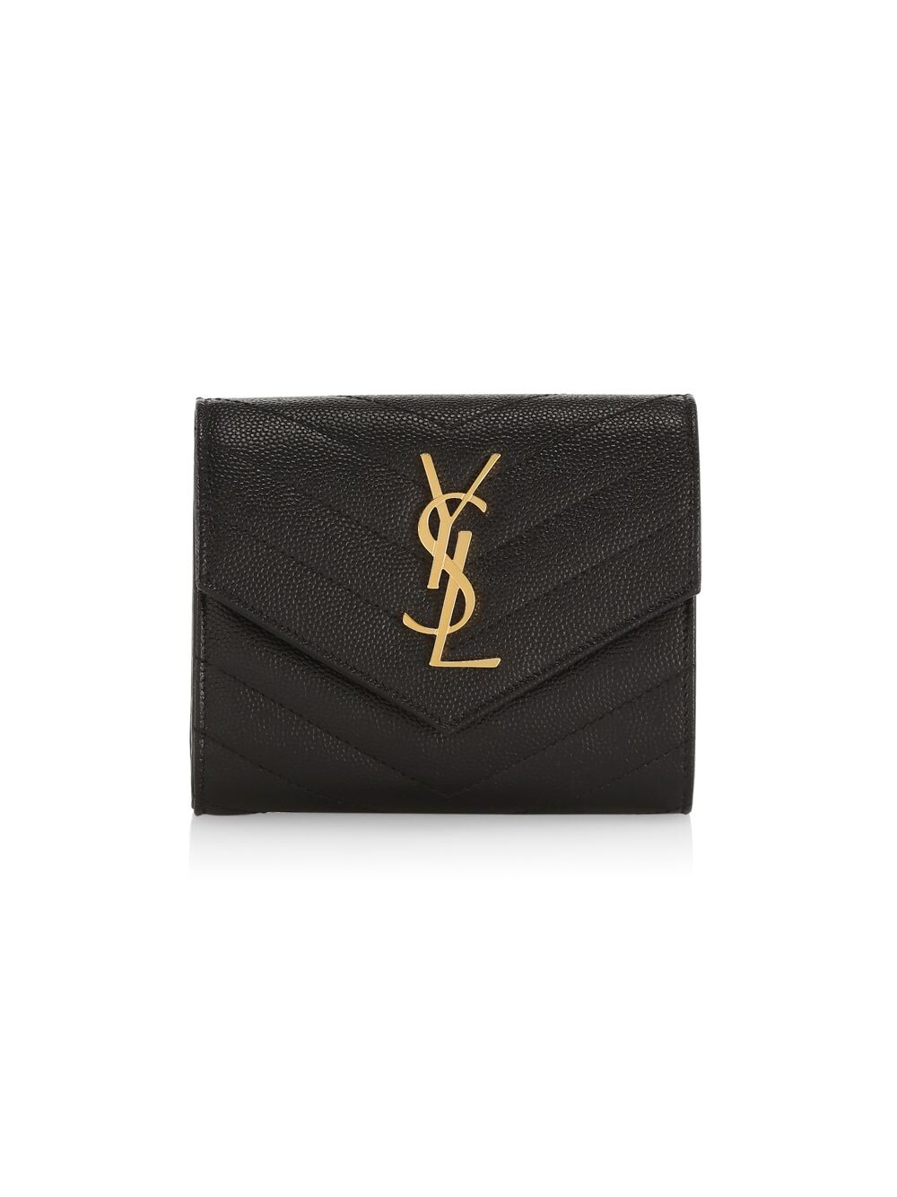 Компактный кошелек Cassandre Matelasse Trifold из кожи с тиснением Grain de Poudre Saint Laurent
Компактный кошелек Cassandre Matelasse Trifold из кожи с тиснением Grain de Poudre Saint Laurent