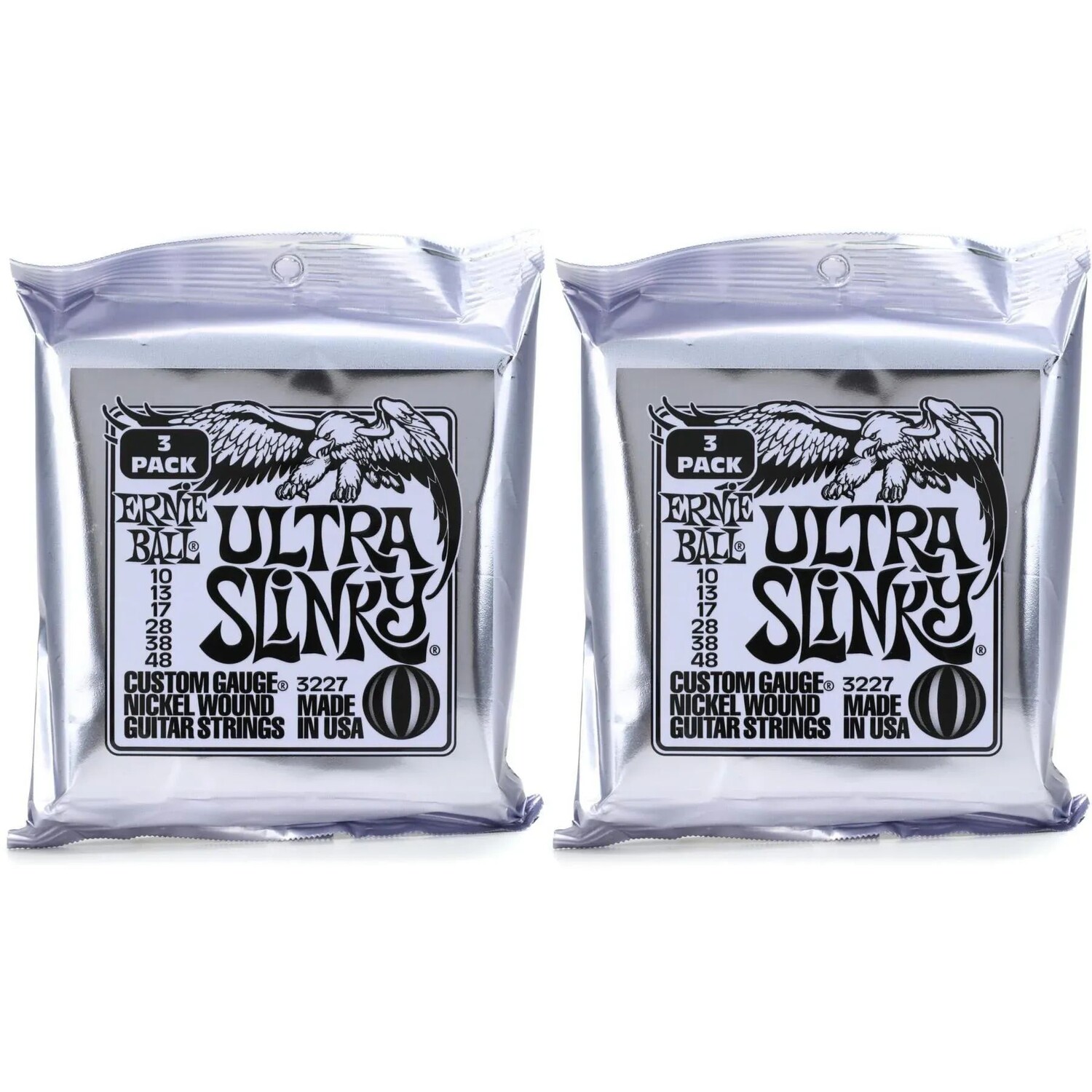 Струны для электрогитары Ernie Ball 3227 Ultra Slinky с никелевой обмоткой — .010-.048 (6 шт.)
Струны для электрогитары Ernie Ball 3227 Ultra Slinky с никелевой обмоткой — .010-.048 (6 шт.)