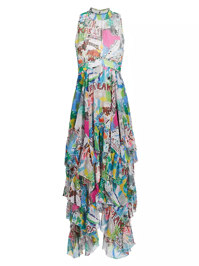 Платье миди с платком и подолом Alice + Olivia X Basquiat Evelyn Alice + Olivia, цвет unbreakable
Платье миди с платком и подолом Alice + Olivia X Basquiat Evelyn Alice + Olivia, цвет unbreakable
