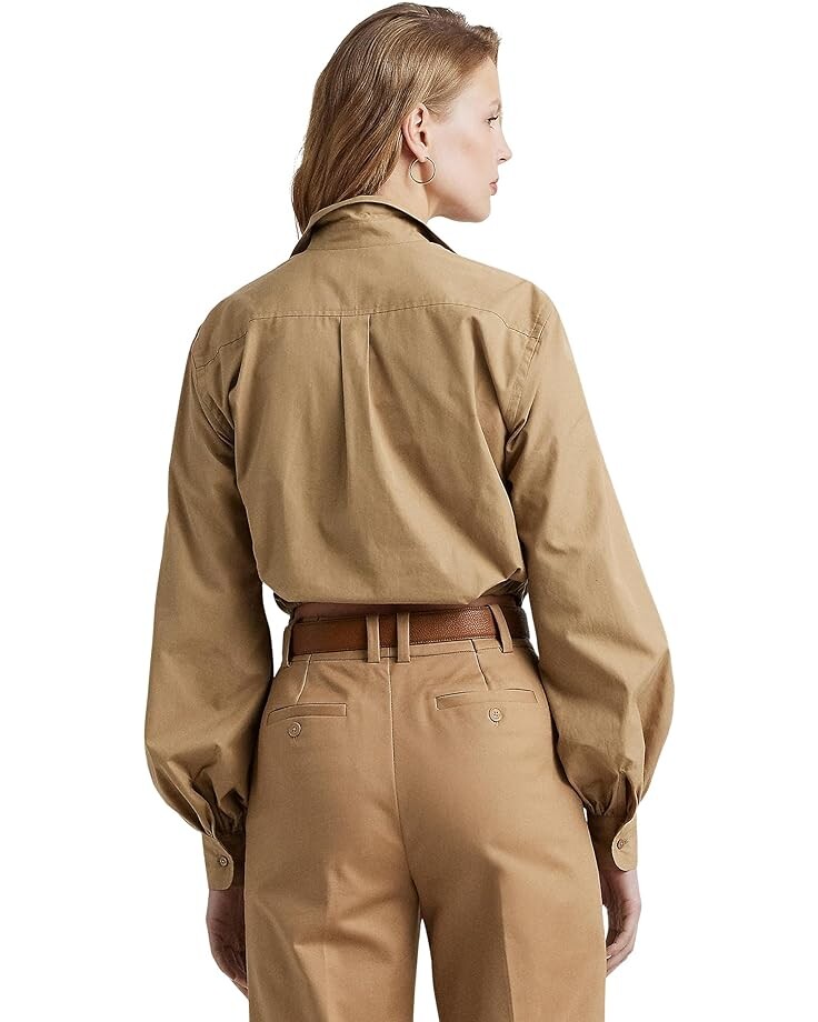 Рубашка LAUREN Ralph Lauren Twist-Front Broadcloth Cropped Shirt, цвет Classic Camel
Рубашка LAUREN Ralph Lauren Twist-Front Broadcloth Cropped Shirt, цвет Classic Camel