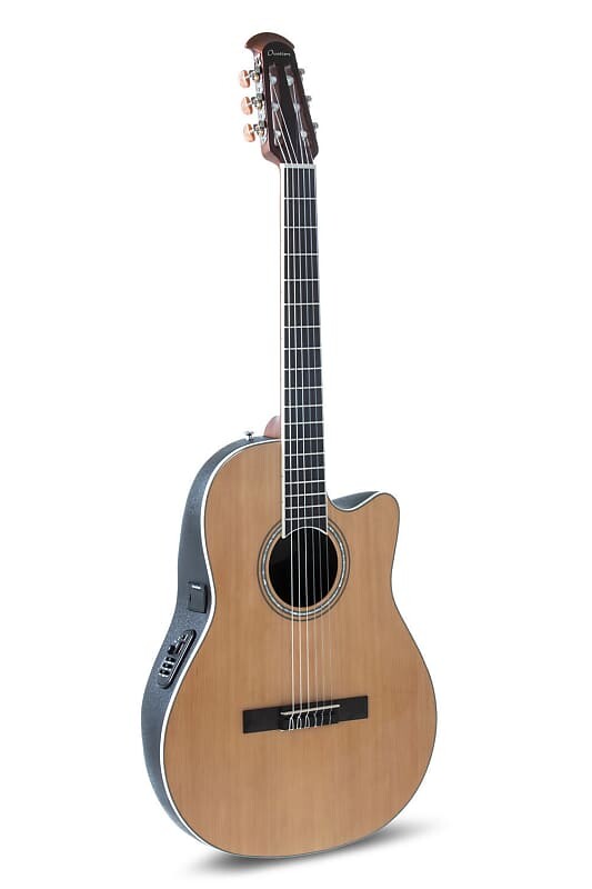 Акустическая гитара Ovation CS24C-4 Celebrity Traditional Mid-Depth Cutaway Lyrachord Body Solid Cedar Top 6-String Nylon Classical Acoustic-Electric Guitar w/Gig Bag
Акустическая гитара Ovation CS24C-4 Celebrity Traditional Mid-Depth Cutaway Lyrachord Body Solid Cedar Top 6-String Nylon Classical Acoustic-Electric Guitar w/Gig Bag
