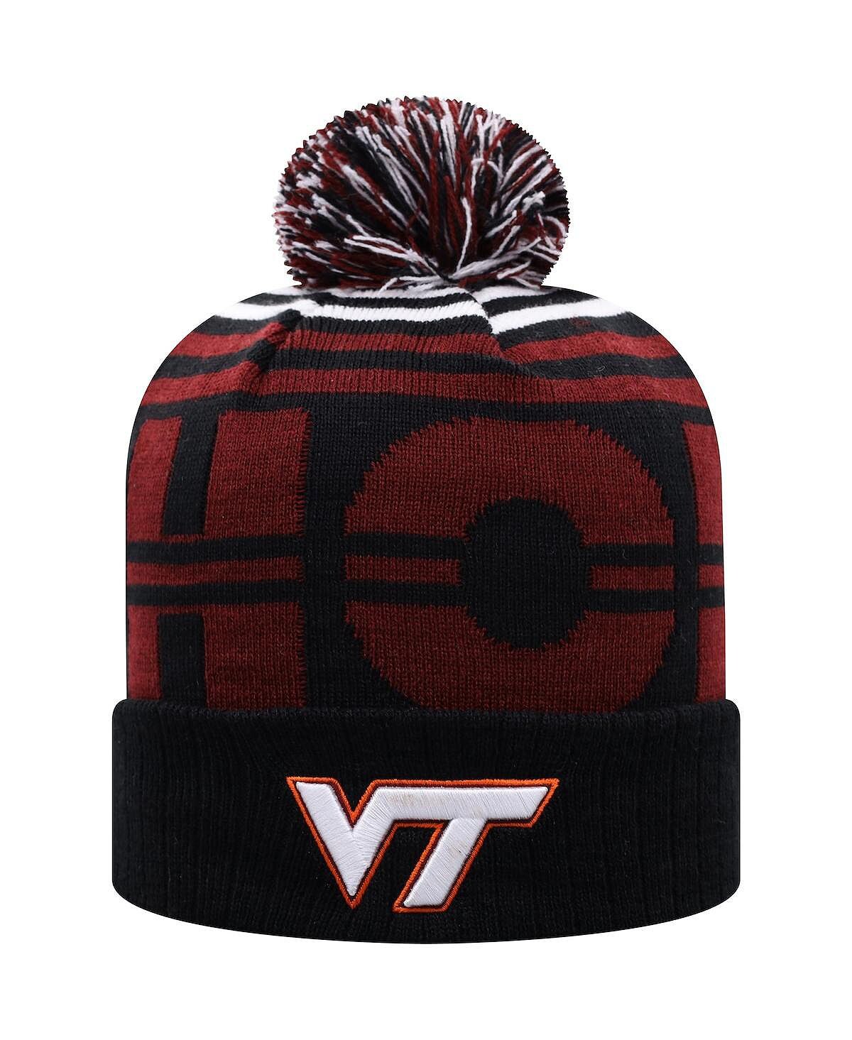 Мужская черно-бордовая вязаная шапка с манжетами и помпоном Virginia Tech Hokies Top of the World
Мужская черно-бордовая вязаная шапка с манжетами и помпоном Virginia Tech Hokies Top of the World