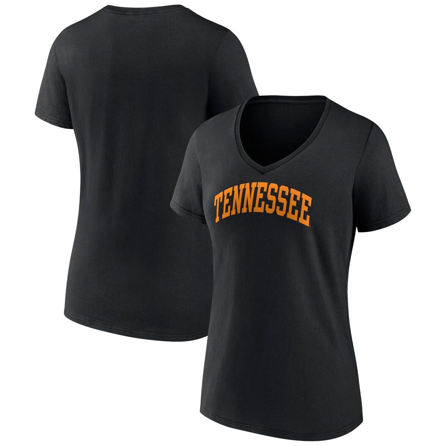 Женская черная футболка Fanatics Tennessee Volunteers с v-образным вырезом и аркой Fanatics, Черный
Женская черная футболка Fanatics Tennessee Volunteers с v-образным вырезом и аркой Fanatics, Черный