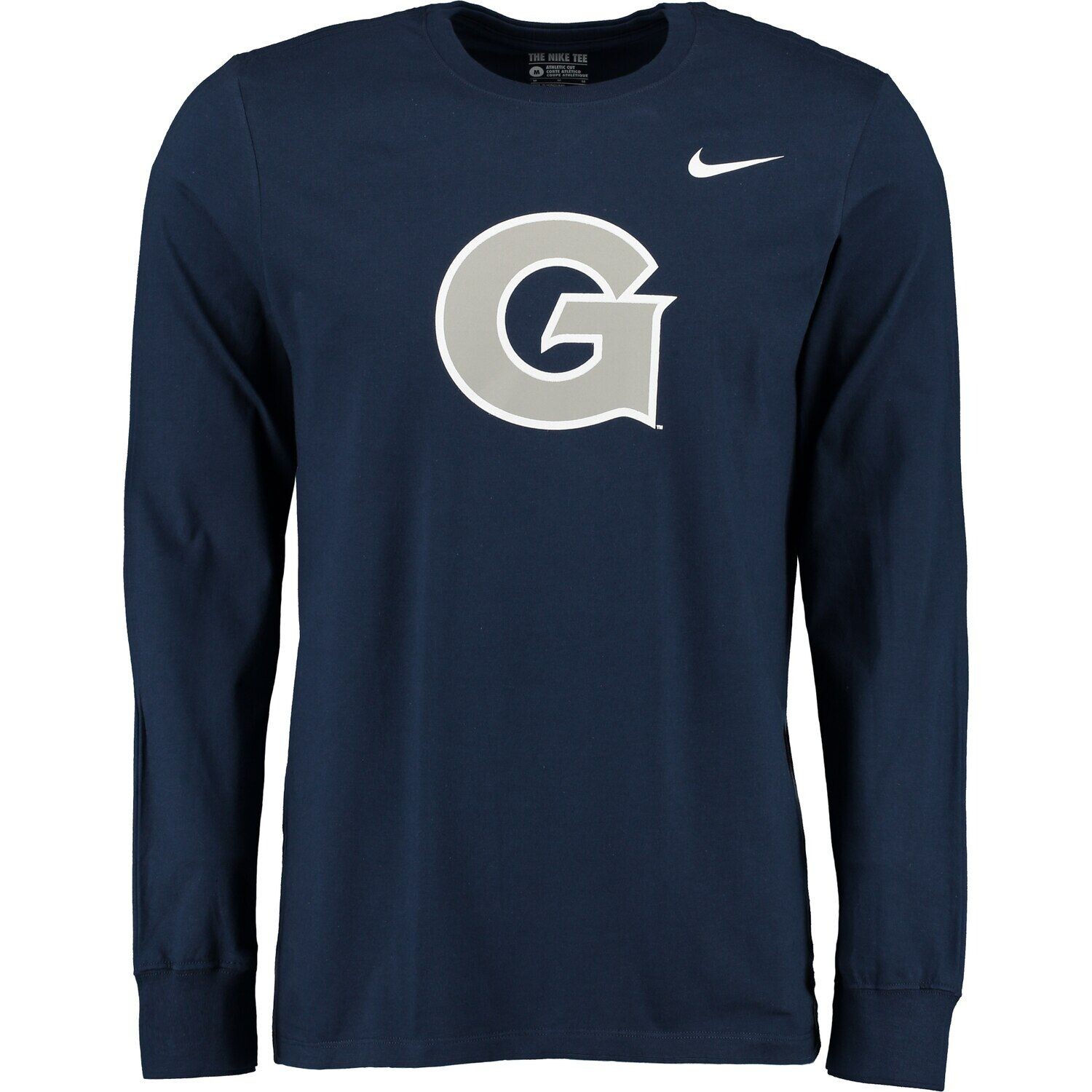 Мужская темно-синяя футболка с длинным рукавом и большим логотипом Georgetown Hoyas Nike
Мужская темно-синяя футболка с длинным рукавом и большим логотипом Georgetown Hoyas Nike