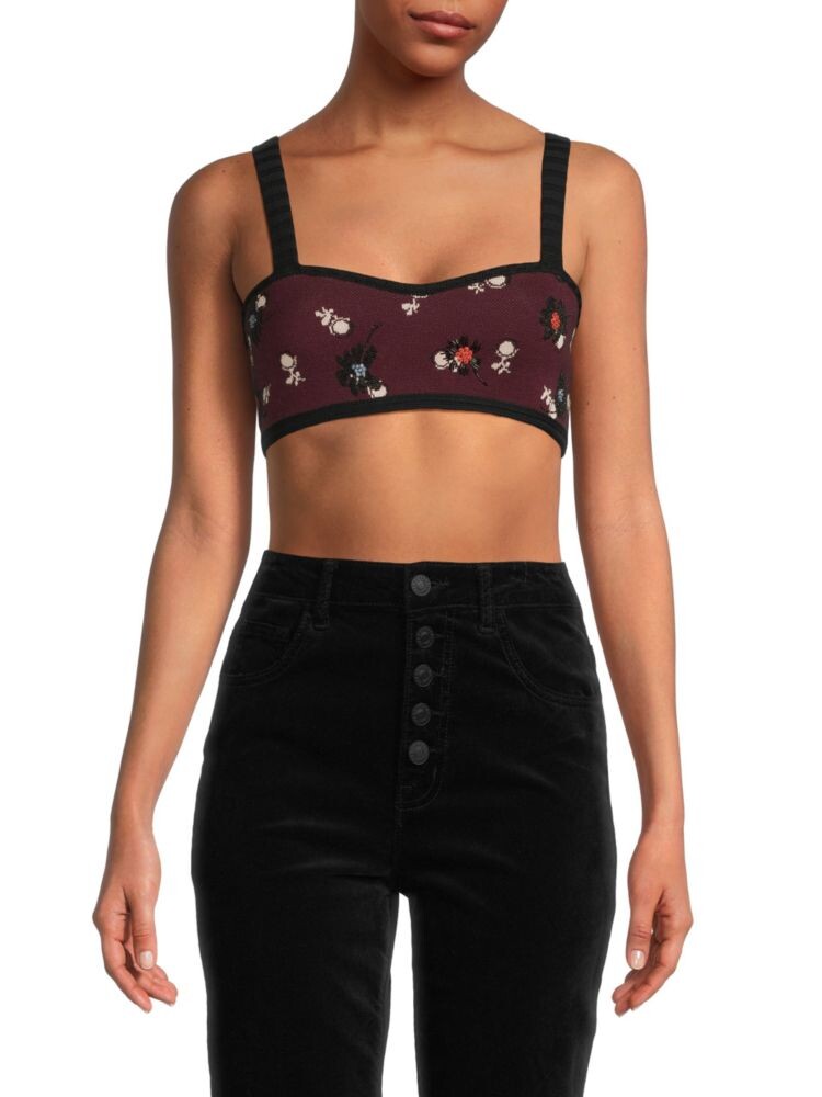 Укороченный топ из натуральной шерсти с цветочным принтом Valentino, цвет Cassis
Укороченный топ из натуральной шерсти с цветочным принтом Valentino, цвет Cassis