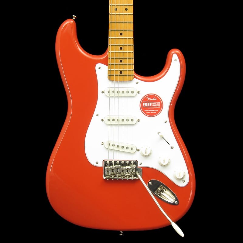Электрогитара Squier Classic Vibe '50s Stratocaster, Maple Fingerboard, Fiesta Red
Электрогитара Squier Classic Vibe '50s Stratocaster, Maple Fingerboard, Fiesta Red