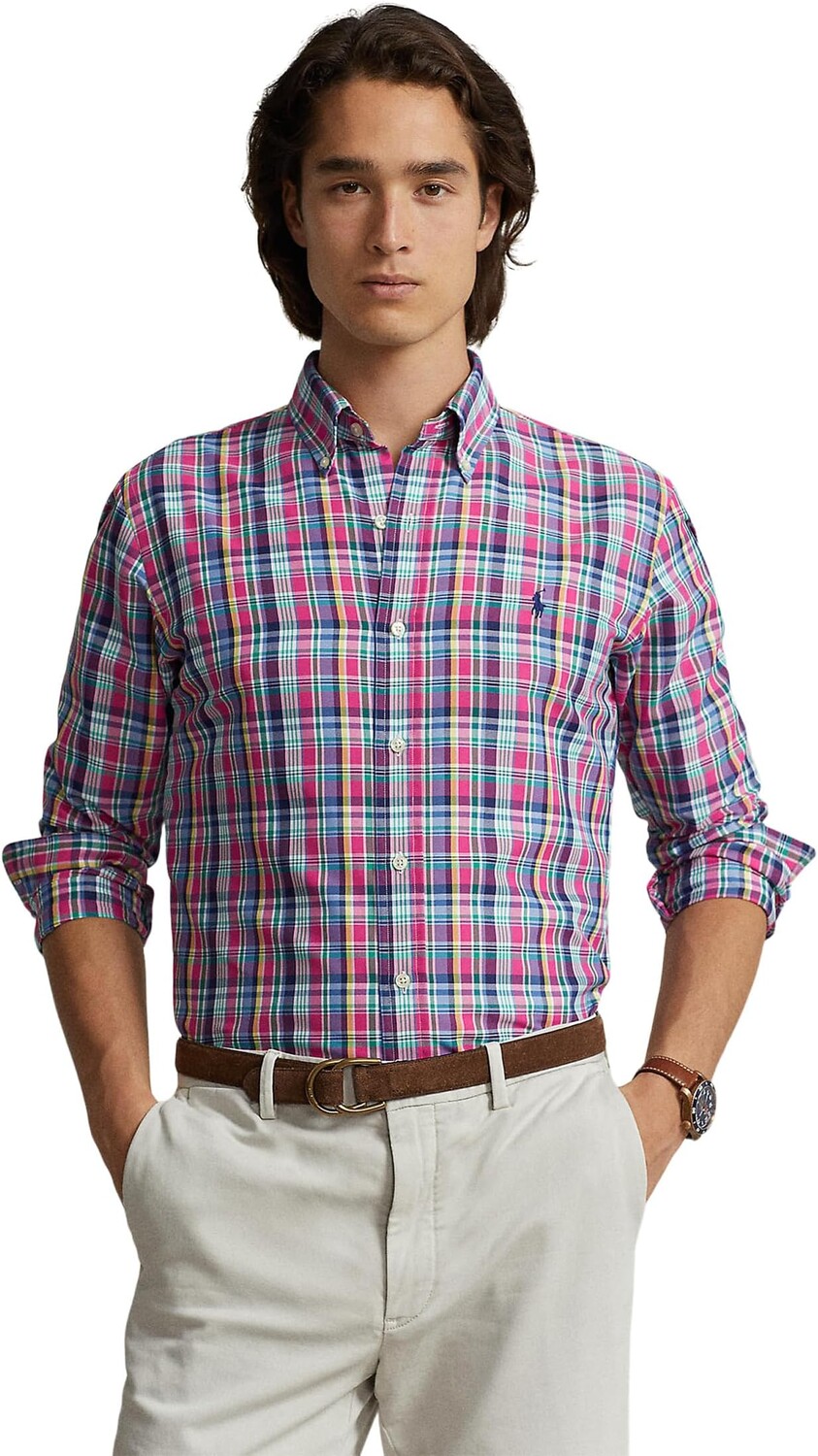 Рубашка-поло Classic Fit Plaid Performance Long Sleeve Shirt Polo Ralph Lauren, цвет Pink/Navy Multi
Рубашка-поло Classic Fit Plaid Performance Long Sleeve Shirt Polo Ralph Lauren, цвет Pink/Navy Multi