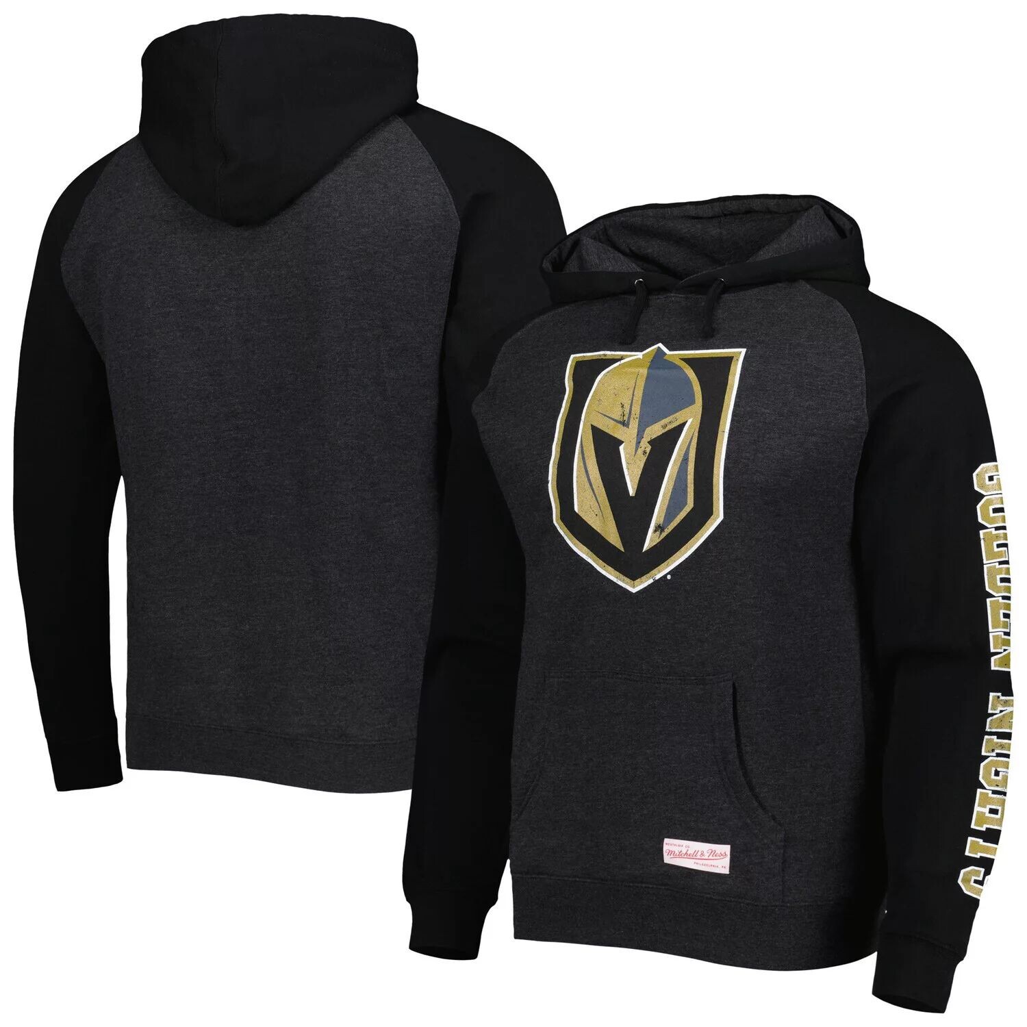 Мужской пуловер с капюшоном и реглан Mitchell & Ness Heather Black Vegas Golden Knights с потертым логотипом
Мужской пуловер с капюшоном и реглан Mitchell & Ness Heather Black Vegas Golden Knights с потертым логотипом