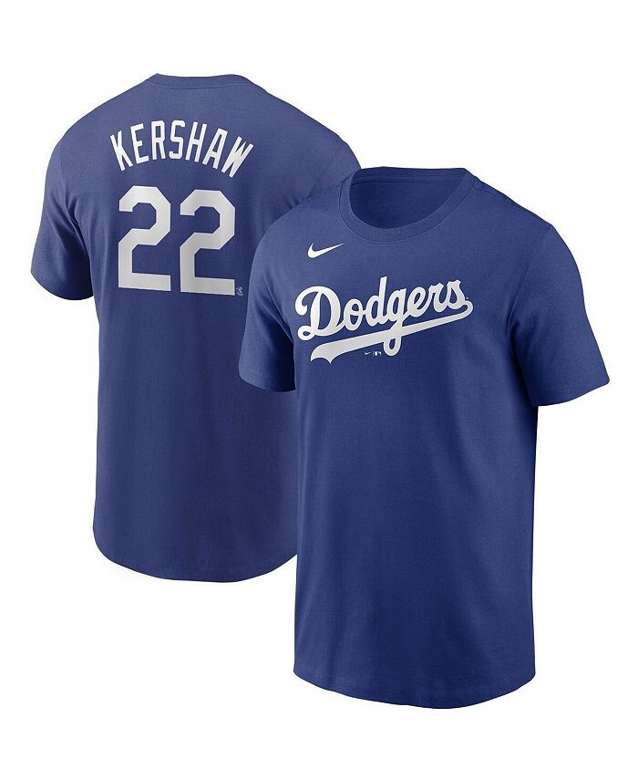 Мужская футболка Clayton Kershaw Los Angeles Dodgers с именем и номером игрока Nike, синий
Мужская футболка Clayton Kershaw Los Angeles Dodgers с именем и номером игрока Nike, синий
