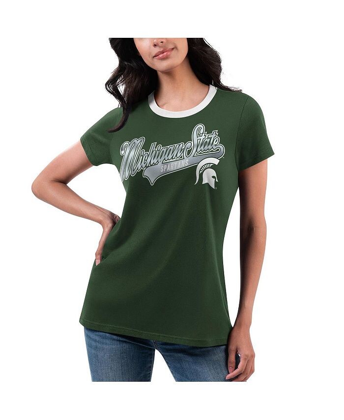 Зеленая женская футболка Michigan State Spartans Recruit Ringer G-III 4Her by Carl Banks, зеленый
Зеленая женская футболка Michigan State Spartans Recruit Ringer G-III 4Her by Carl Banks, зеленый