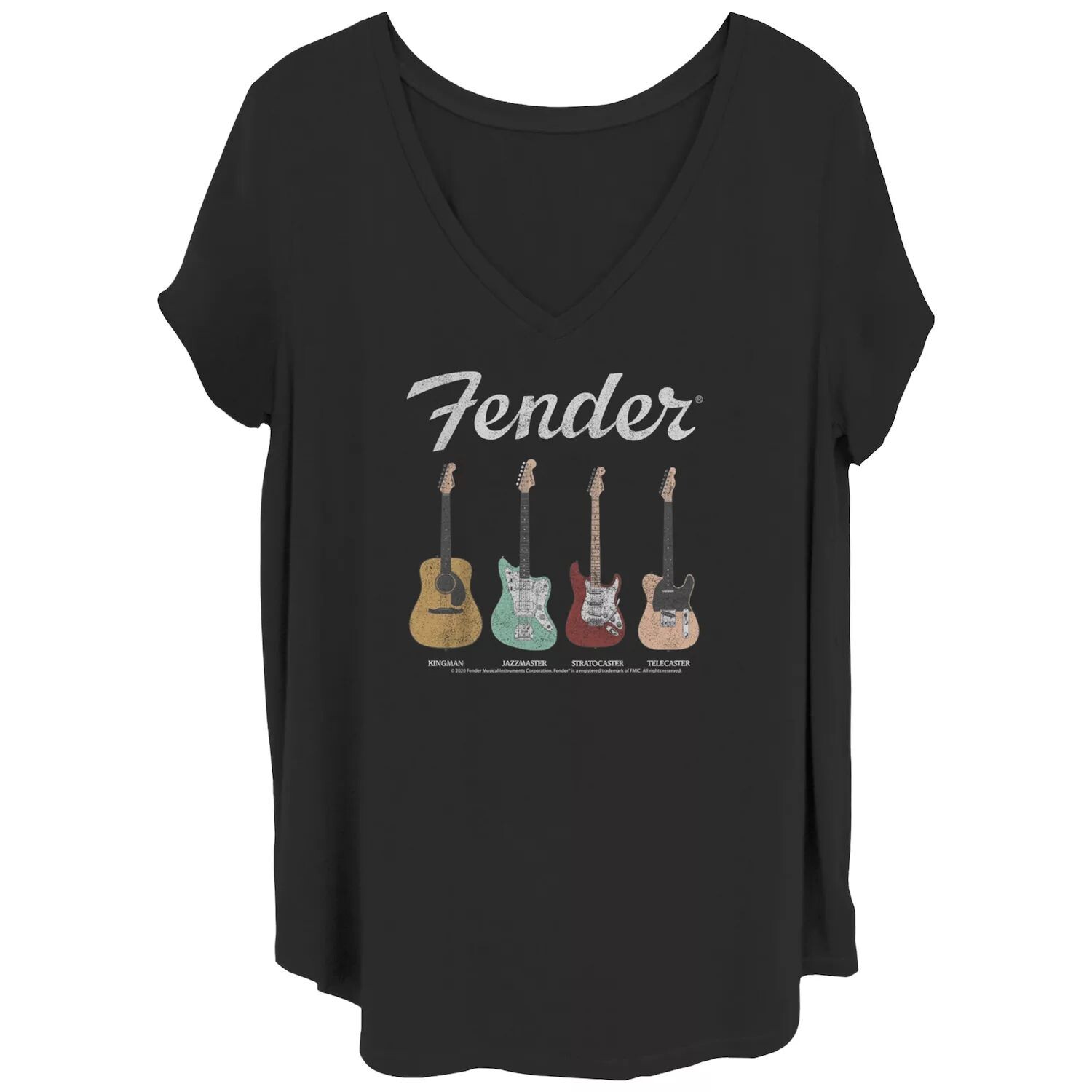 Футболка с V-образным вырезом и плакатом для гитары Fender больших размеров для юниоров Licensed Character
Футболка с V-образным вырезом и плакатом для гитары Fender больших размеров для юниоров Licensed Character