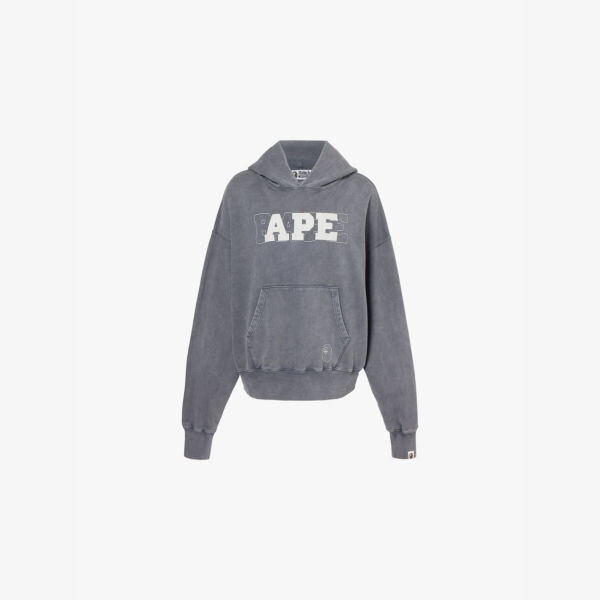 Толстовка свободного кроя из хлопкового трикотажа с пигментным окрашиванием A Bathing Ape, серый
Толстовка свободного кроя из хлопкового трикотажа с пигментным окрашиванием A Bathing Ape, серый